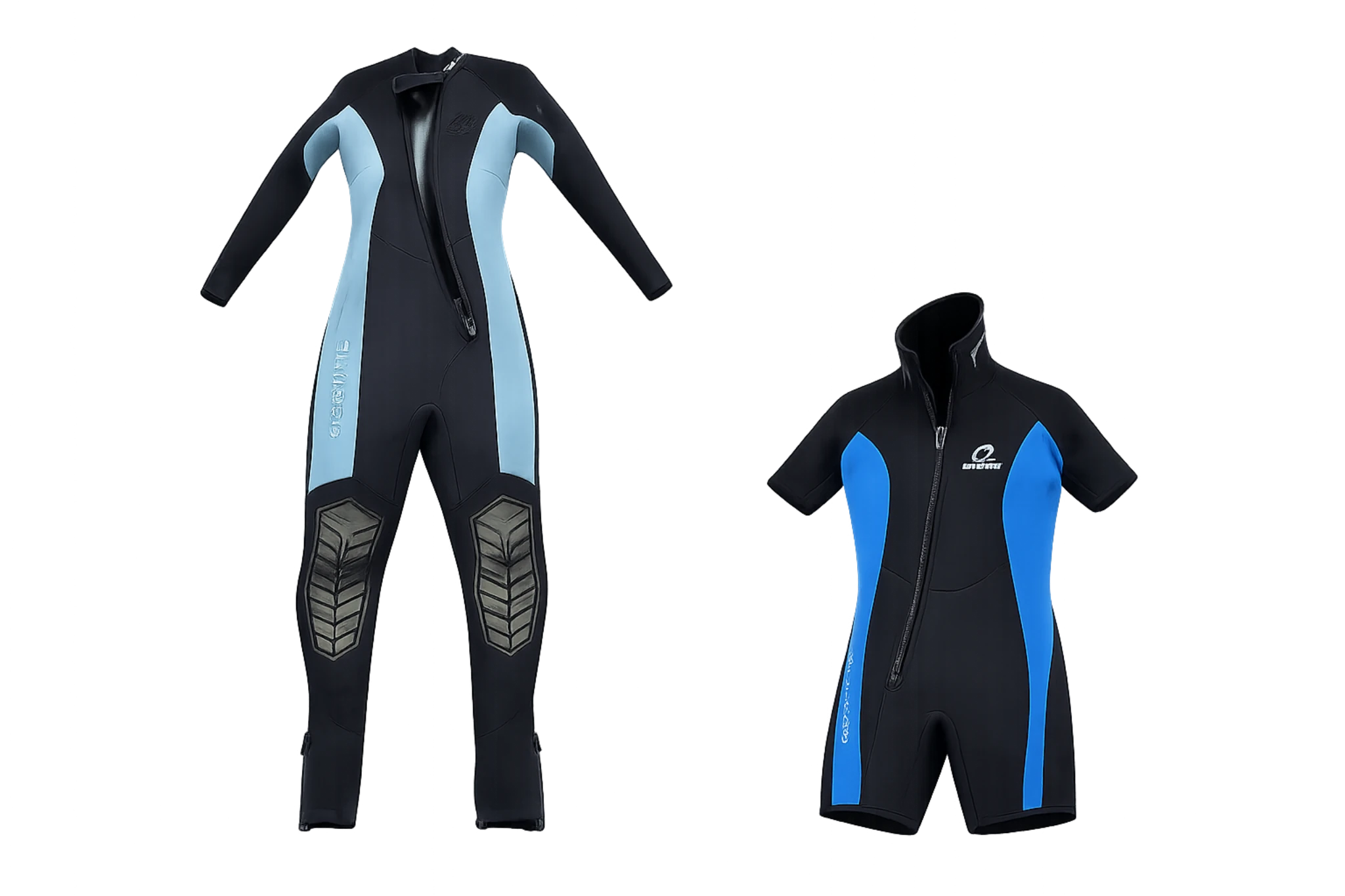 Damen-Neoprenanzug Set Oceanic, Fullsuit + Shorty